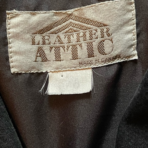 1980s Leather Attic Black Suede Blazer Jacket - Picture 8 of 14